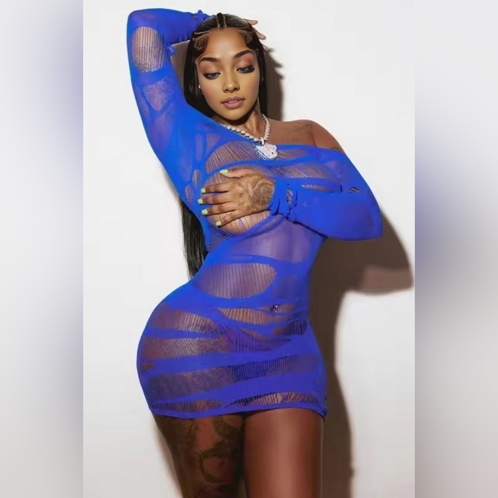 Sexy Dress Lingerie Bodystocking Fishnet Crochet Hot Cosplay P*rn Star Outfit